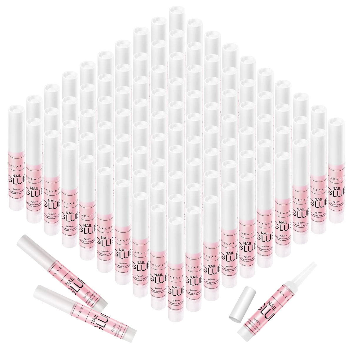 Makartt front packaging showing 100 mini tubes and benefits