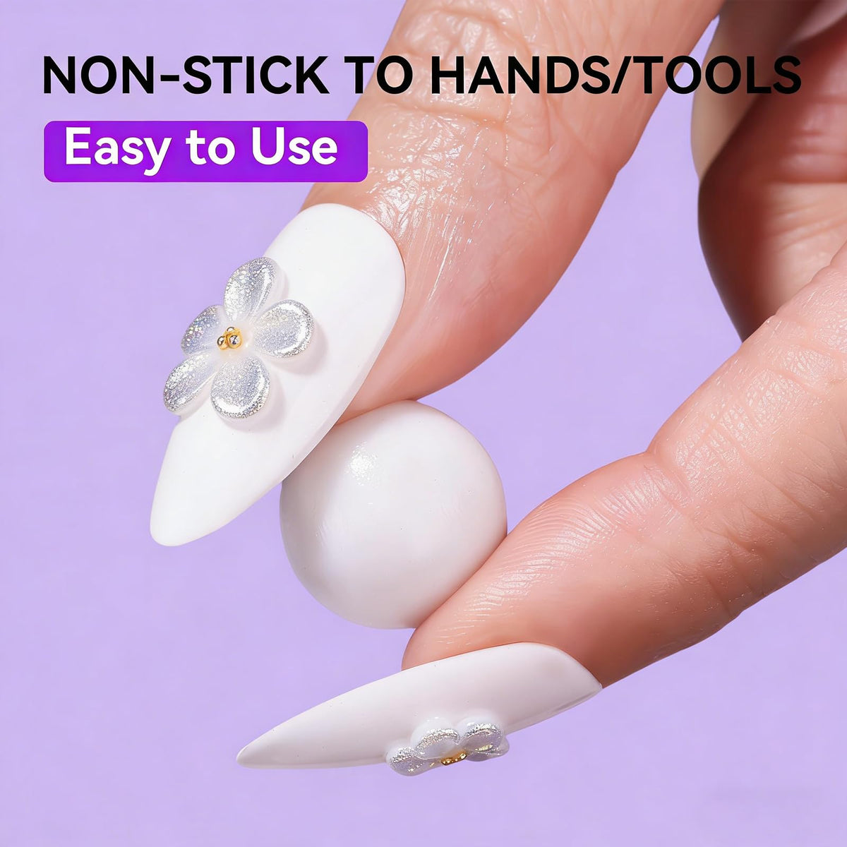 Makartt close-up gel texture highlights non-sticky putty consistency for easy shaping