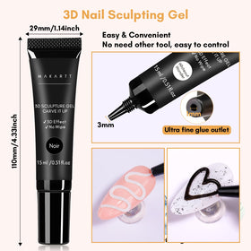 Makartt gel texture peak detail demonstrating held sculpt and finish