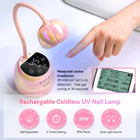 Makartt flexible gooseneck angled to target pinky nail for precise curing benefits