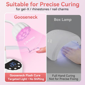 Makartt flexible gooseneck detail allowing targeted angle-perfect curing