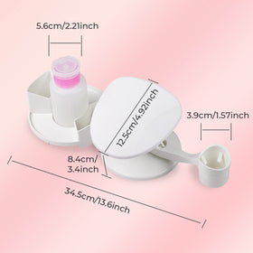 Makartt hand rest in use during manicure for precise brush control