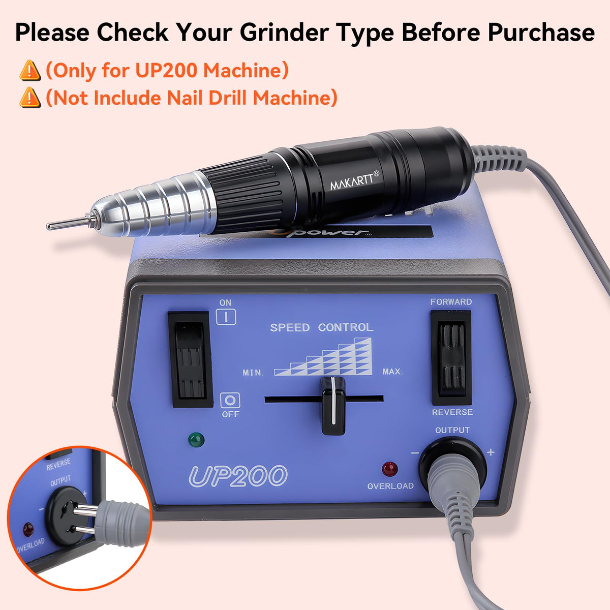 makartt handpiece side profile highlighting ergonomic shape for control