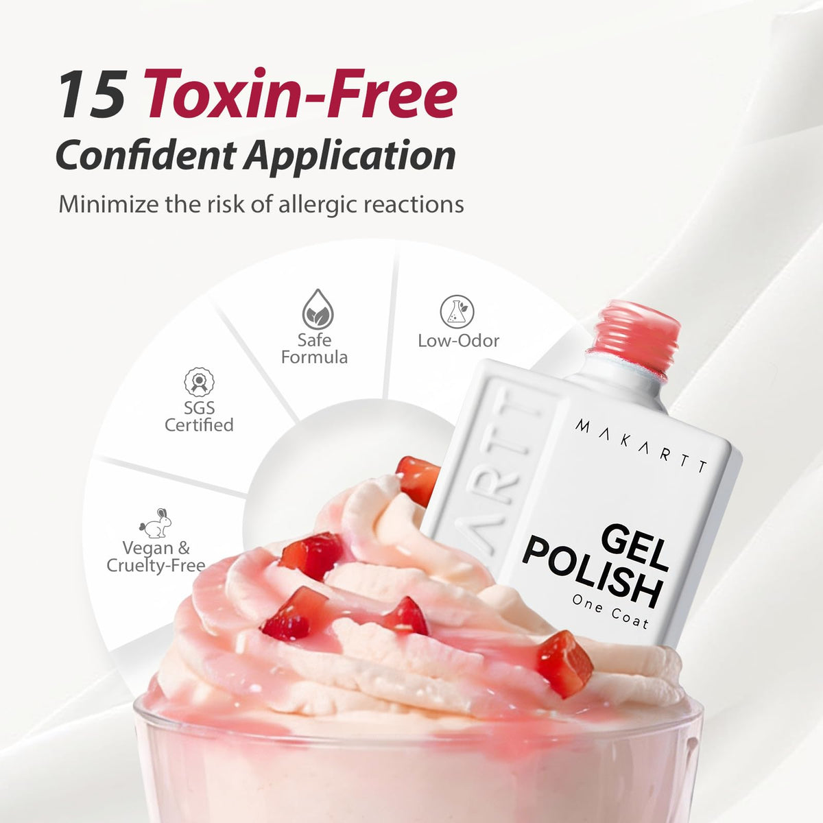 Makartt manicure in salon showing application speed and professional finish benefit