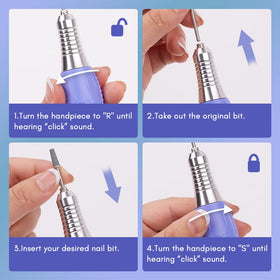 Makartt handpiece next to fingers illustrating compact size and control