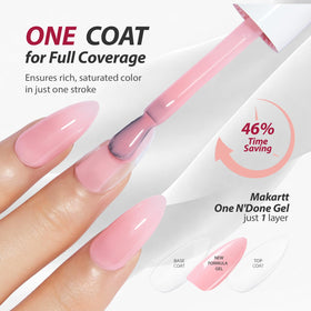 Makartt brush spreading jelly polish illustrating smooth application benefit