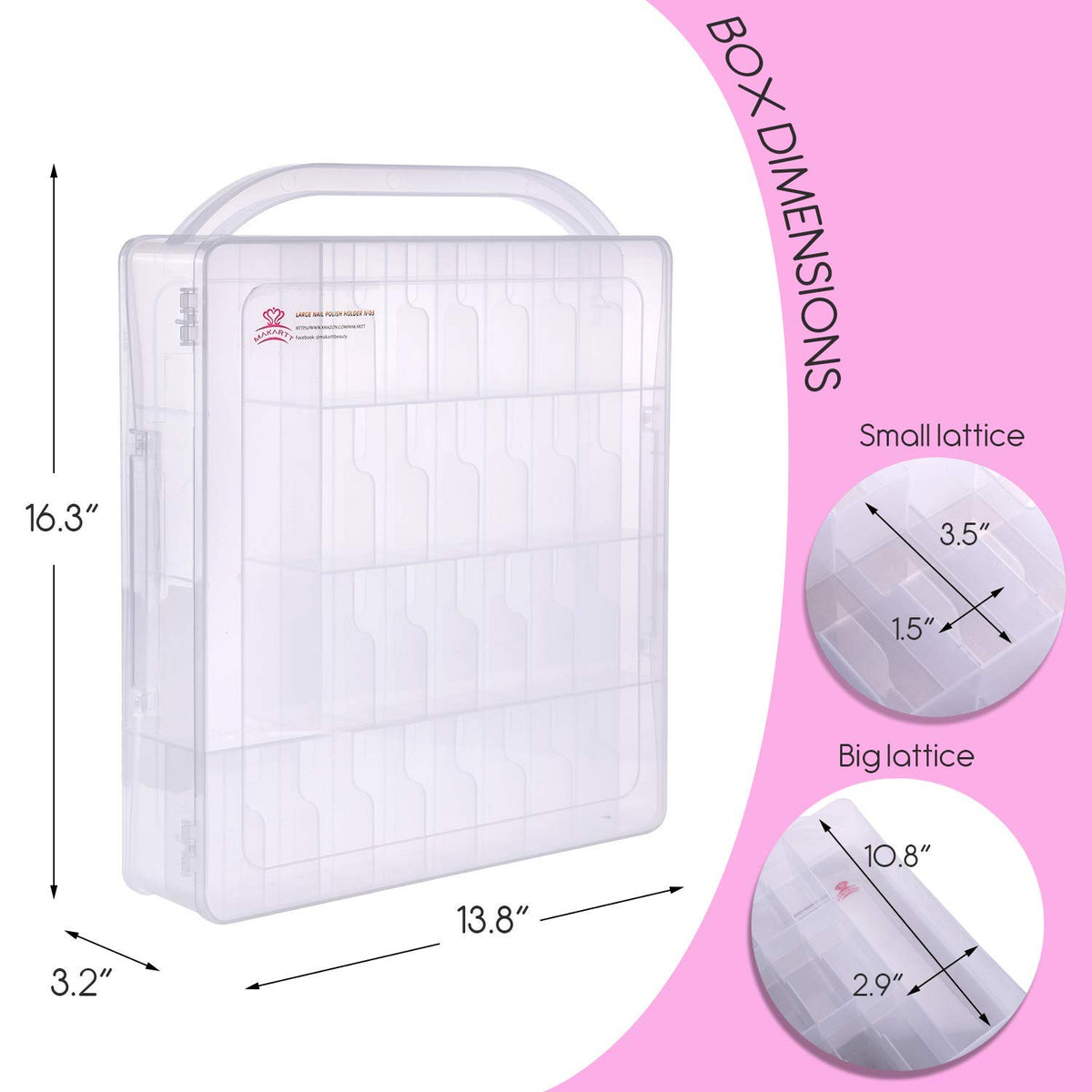 Makartt open interior with organized slots for secure bottle separation and visibility