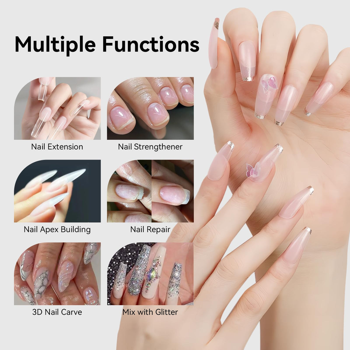 Makartt paper forms with dual forms spread displaying options for sculpted or quick tips