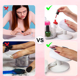 Makartt polish bottles seated in slots keeping bottles upright and accessible