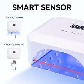 Makartt rechargeable battery port side view showing cordless use and portability benefit