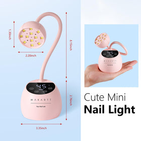 Makartt spot curing rhinestone on nail showcasing controlled light for securing nail embellishments