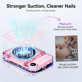 Makartt side profile highlighting lightweight portable design for mobile nail technicians