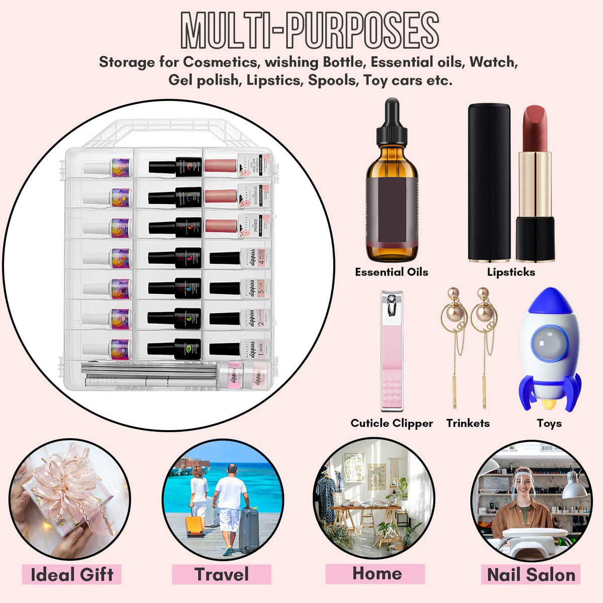 Makartt packed in a bag showing portable design for mobile nail technicians