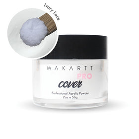 MakarttPro Ivory Lace powder texture close-up demonstrating smooth, buttery consistency