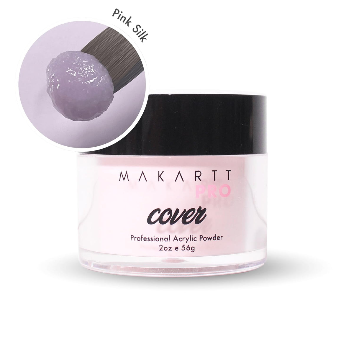 MakarttPro close-up of Pink Silk powder texture for smooth, lump-free application