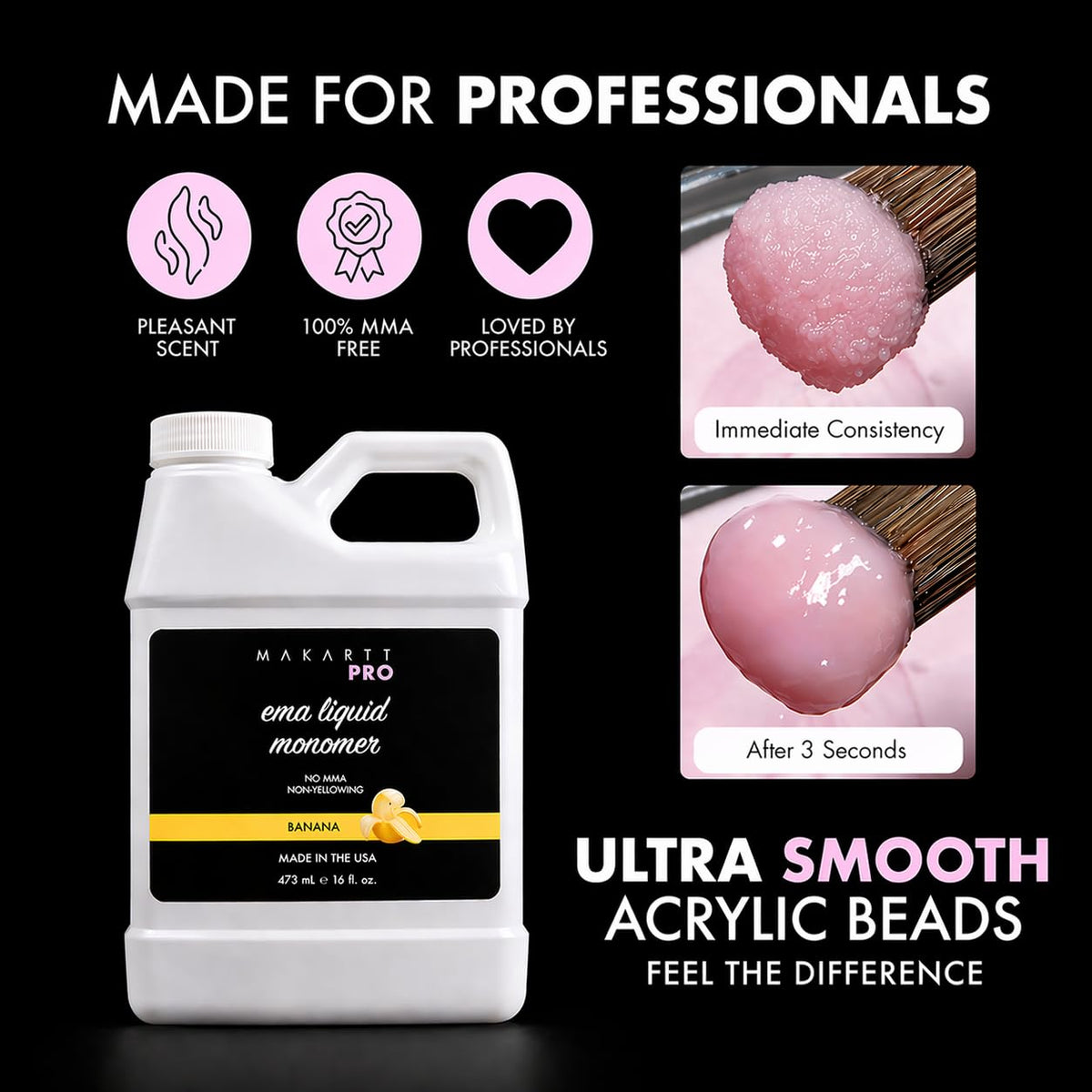 MakarttPro pouring monomer into dappen dish to aid smooth application