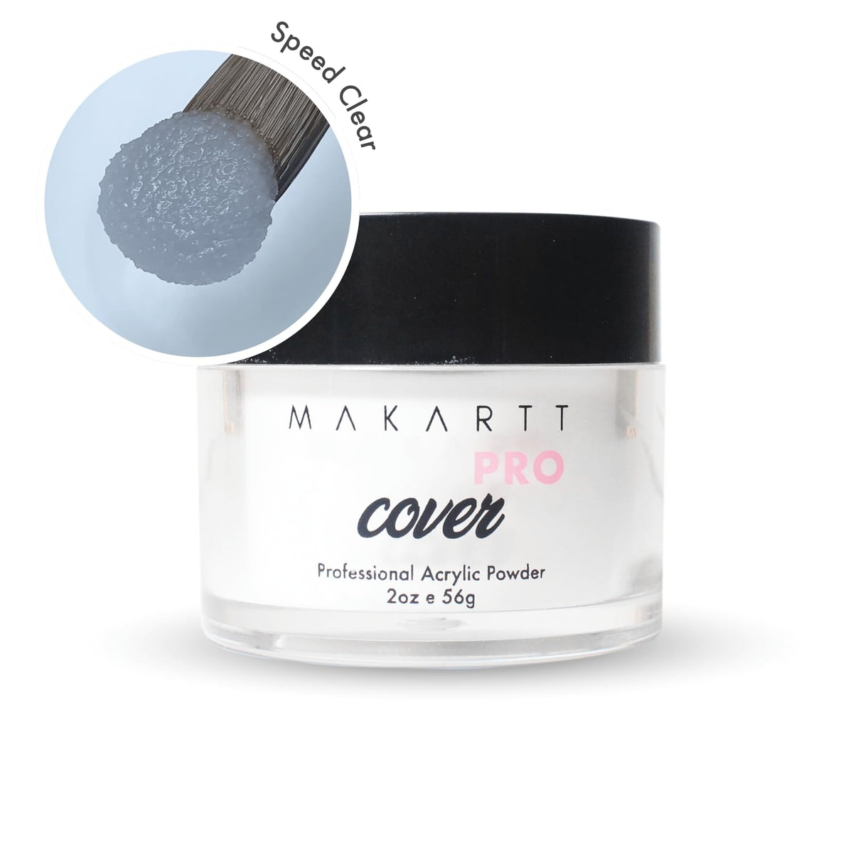 MakarttPro close-up of fine powder texture showing smooth application and easy bead formation