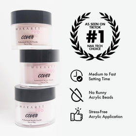MakarttPro sculpted nail profile in Vanilla Cream showing durable finish