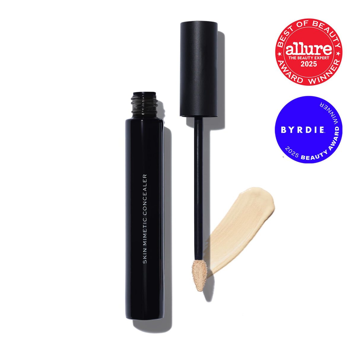 MAKE concealer wand applicator detail highlighting precise tip for targeted application