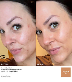 MAKE Diffusion Dew swatch on arm showing shade 04 Ginger true-to-skin