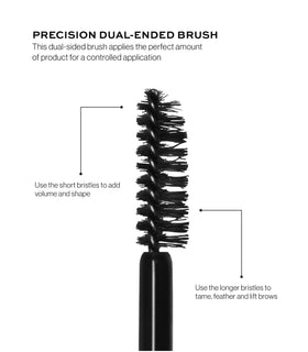 MAKE brow tint applied on model showing natural sculpt and lift benefit for everyday wear