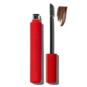MAKE front packaging showing brown Infinite Hold Brow Tint, clear product benefit