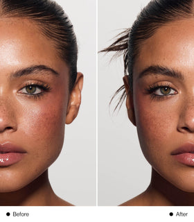 MAKE Nano Brow spoolie brush detail, blends strokes for natural brow finish