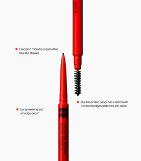 MAKE textured strokes on skin showing smooth glide and hairlike lines