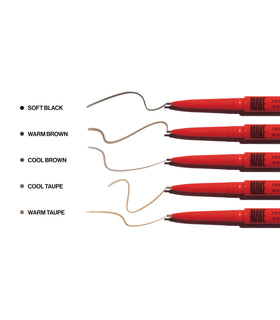 MAKE Nano Brow texture stroke on skin demonstrating natural finish