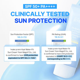 MAKE P:REM cooling effect visual with skin cooling sensation benefit after application
