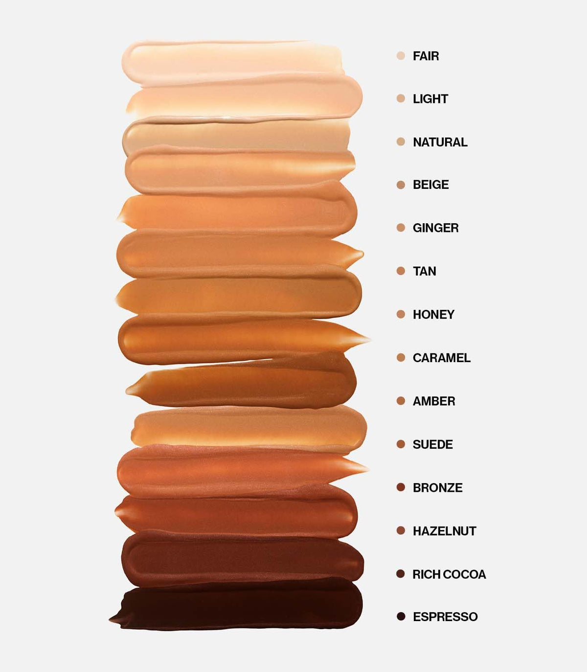 MAKE arm swatch showing true 03 Beige shade and blendability benefit