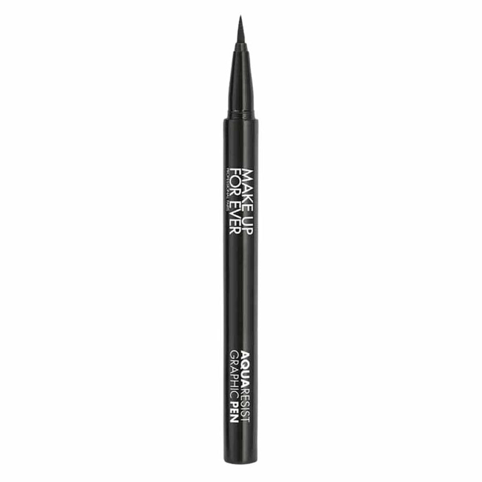 Make Up For Ever pen front packaging showing slim black eyeliner and brand