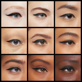 Make Up For Ever graphite swatch on skin illustrating rich pigment and smudge resistance