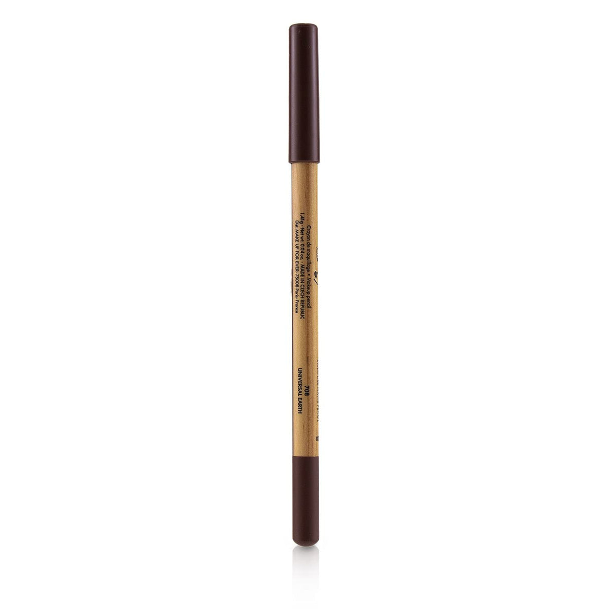 Make Up For Ever pencil applied on model demonstrating natural warm brown definition