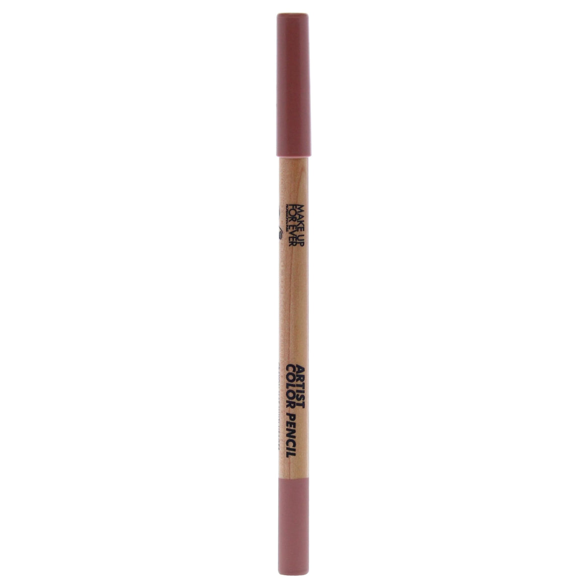 Make Up For Ever pencil front packaging showing shade and compact size for portability