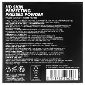 Make Up For Ever powder inside a makeup bag in lifestyle scene for on-the-go convenience