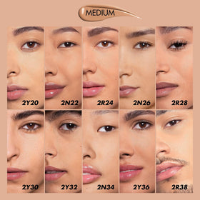 Make Up For Ever applied on arm demonstrating buildable coverage