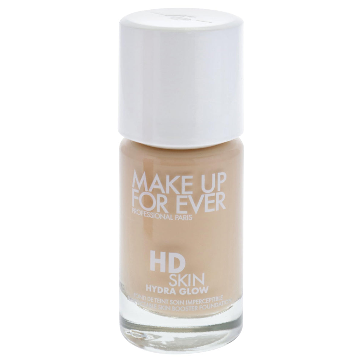 Make Up For Ever pump and cap detail emphasizing convenient, controlled dispensing