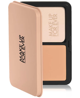 Make Up For Ever compact front view showing packaging and on-the-go convenience