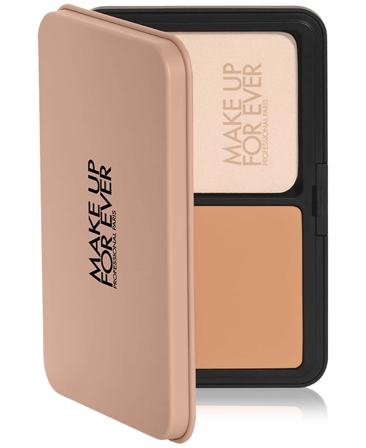 Make Up For Ever close-up swatch of 2Y20 texture showing blurring and matte benefit