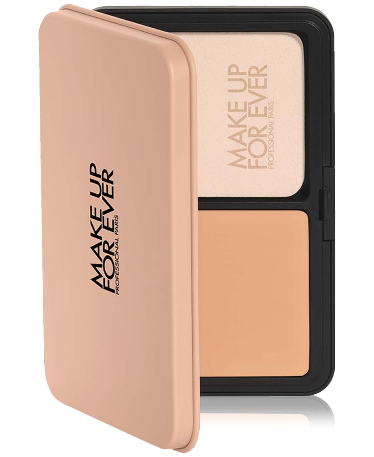 Make Up For Ever powder texture swatch showing smooth blendability and matte effect