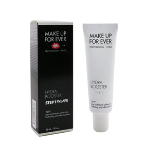 Make Up For Ever close-up texture of Hydra Booster primer highlighting hydration