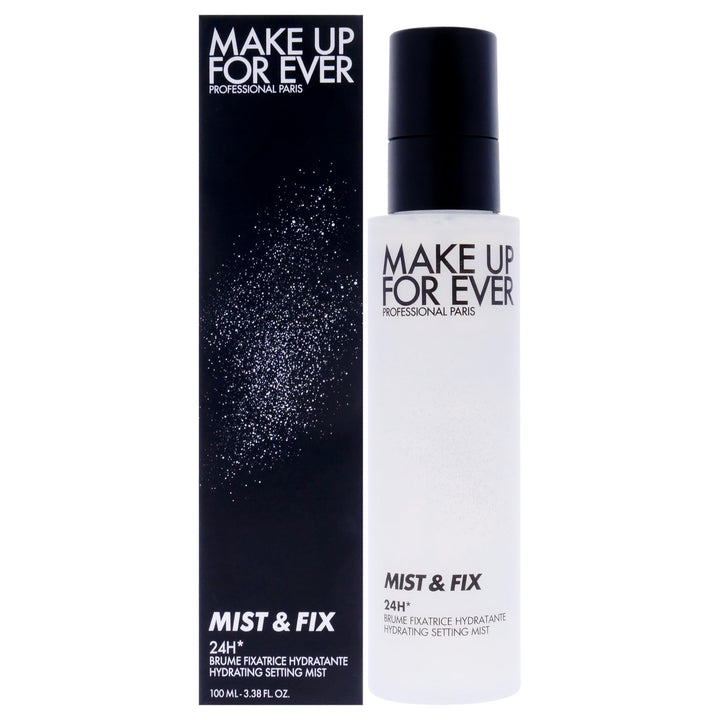 Make Up For Ever front bottle shot showing packaging and 24-hour hydrating benefit