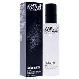 Make Up For Ever bottle in hand demonstrating travel size convenience