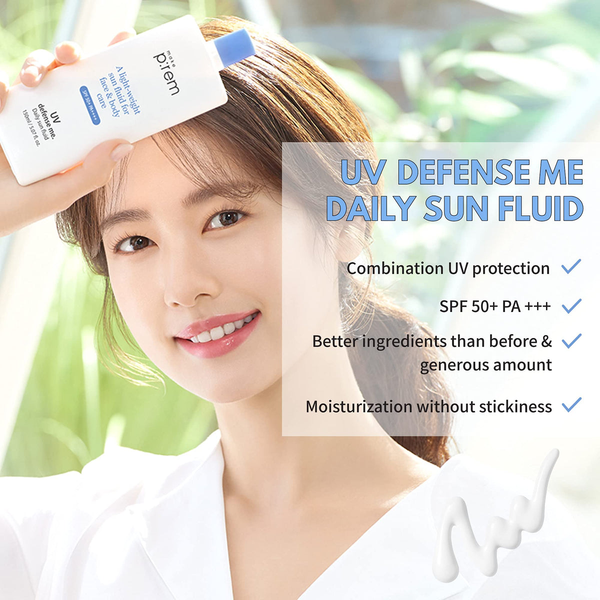 MAKEP:REM application on hand demonstrating smooth application and non-greasy finish benefit