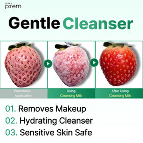MAKEP:REM label detail highlighting pH 5.5 claim and gentle formulation benefits