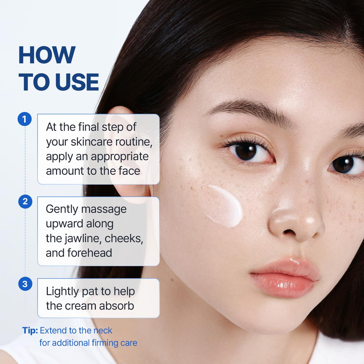 MAKE P:REM applied on cheek before and after showing dewy smoothing benefit