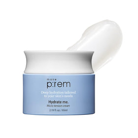 MAKE P:REM front packaging showing tidy jar and brand clarity benefits hydration