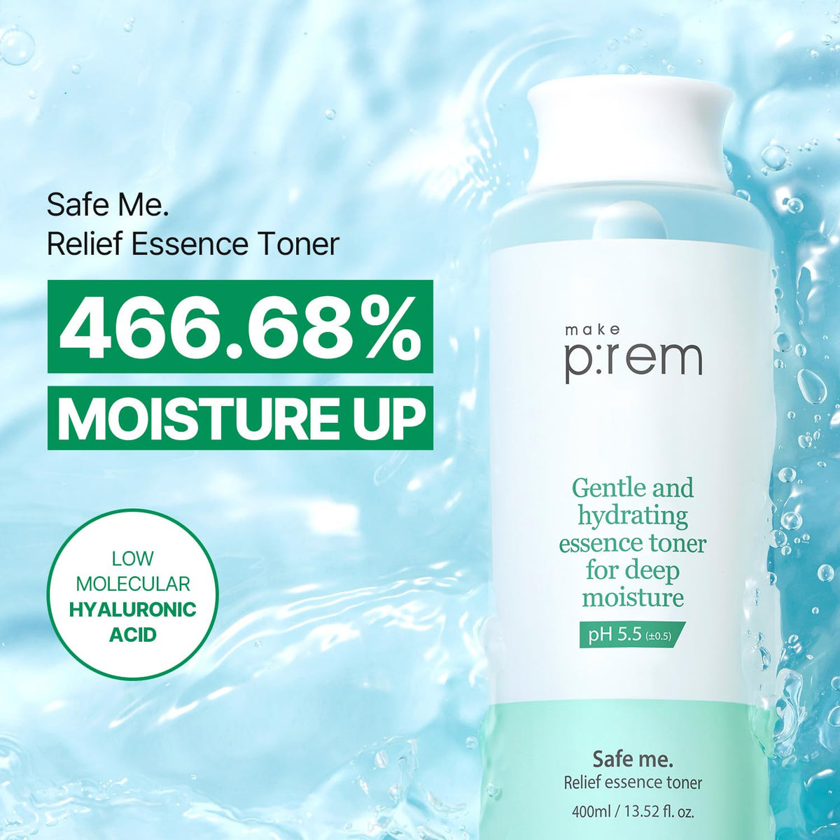 MAKEP:REM back label close-up displaying ingredient list and product instructions for users