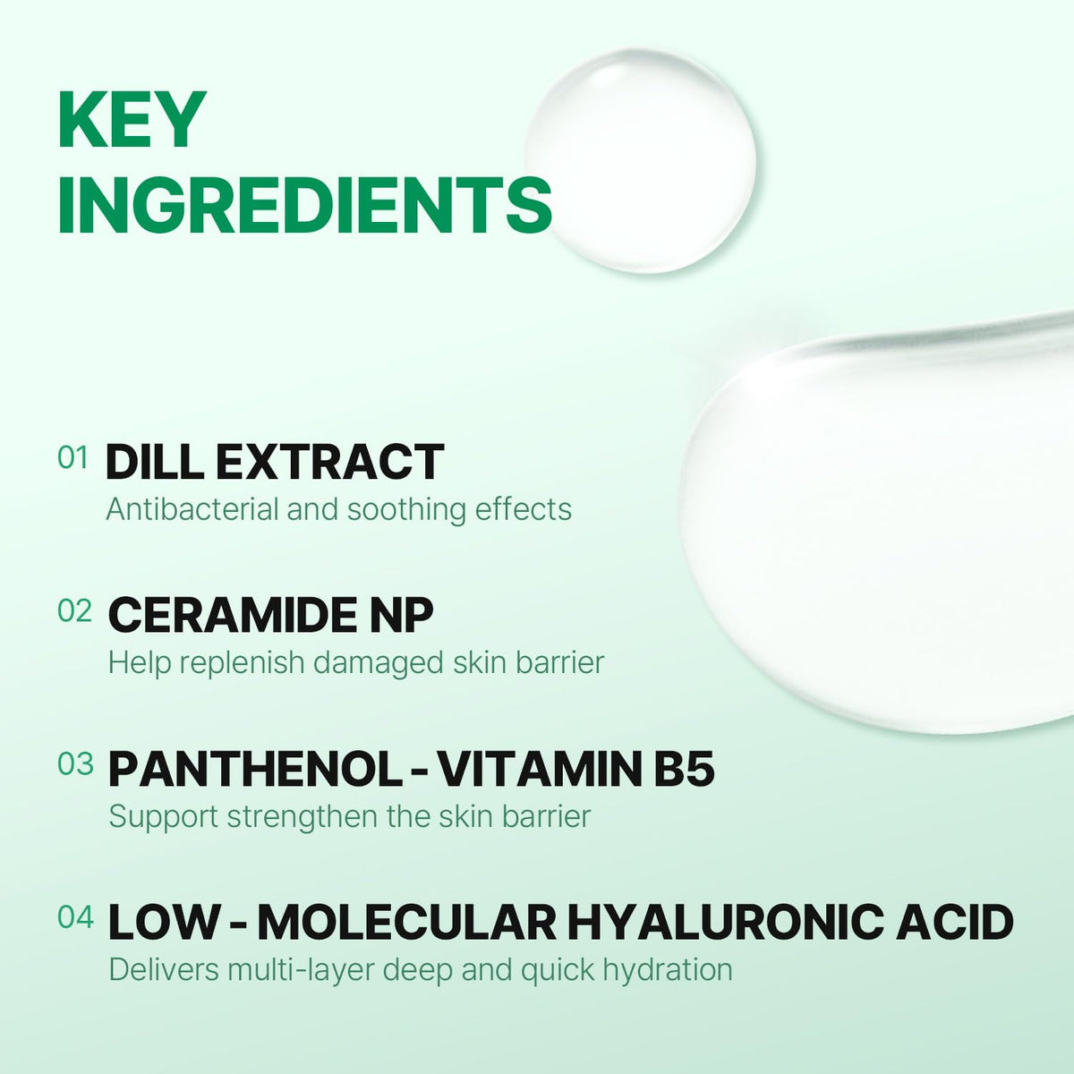 MAKEP:REM cotton pad wiped with toner illustrating gentle soothing and even application